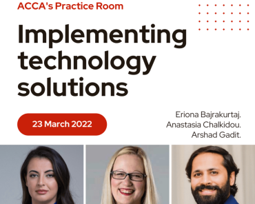 Upcoming ACCA’s Practice Room session. Join 